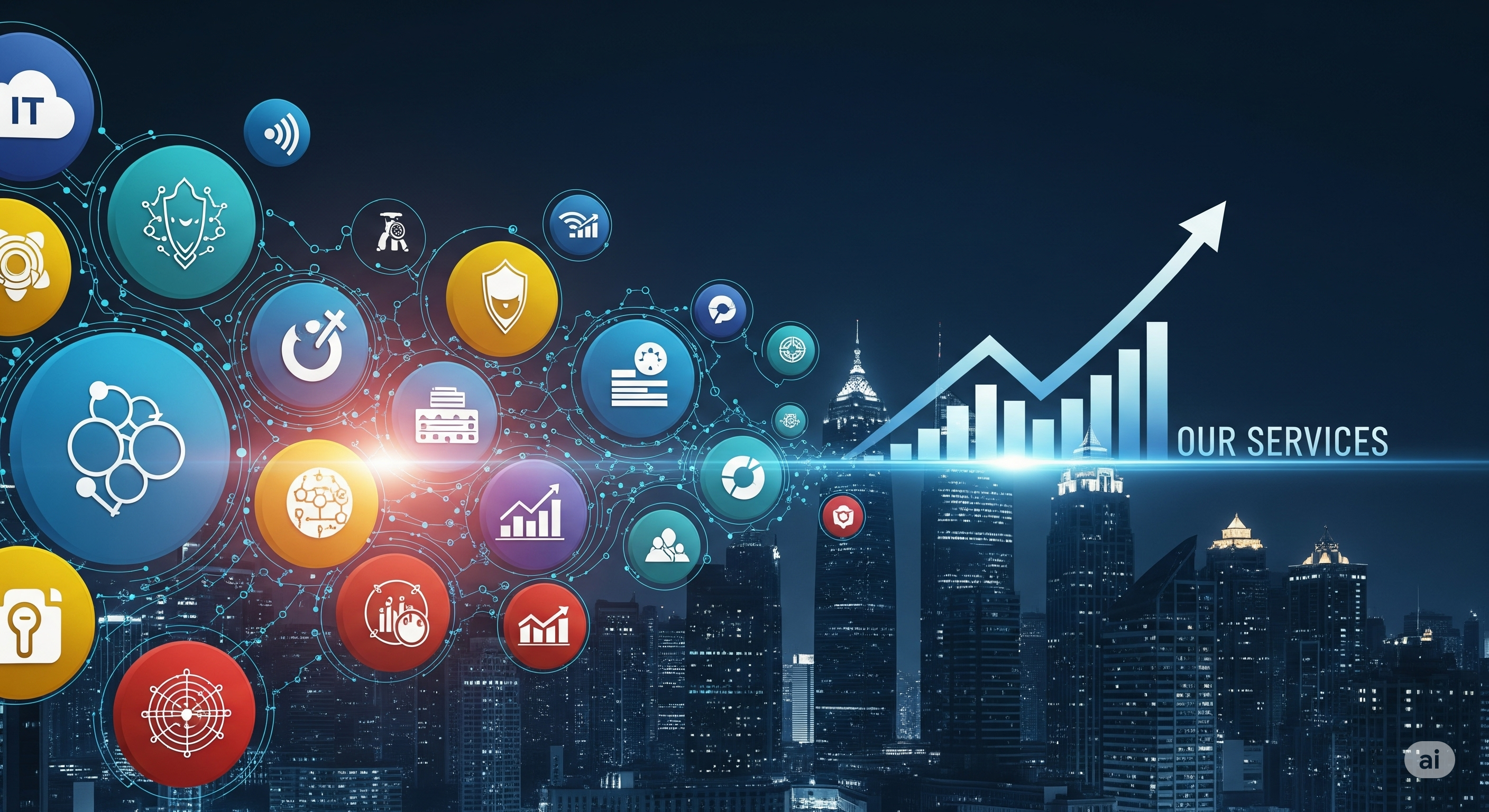 Abstract services background
